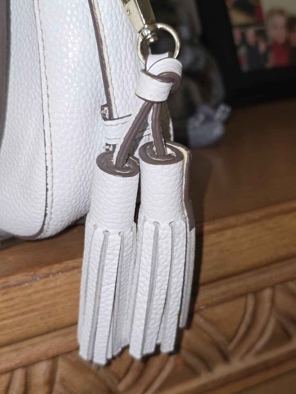 Kate Spade Orchard Street Penelope White Pebbled Leather Crossbody Bag EUC - Picture 7 of 16